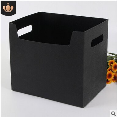 Portable Multifunctional Minimalist PP Books File Box Paper Holders Office Documents Desktop Organizer Kit: Black
