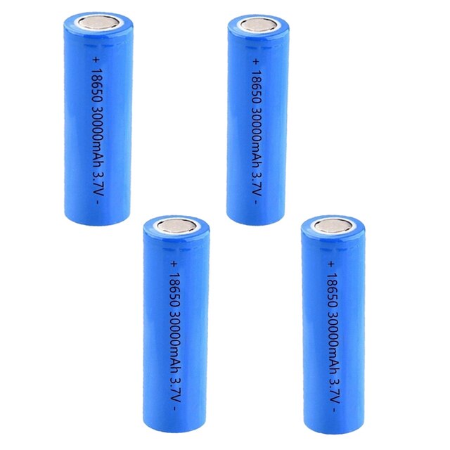 65000 mah mini bærbar powerbank med dual usb port digital skærm ekstern batteri rejseoplader til samsung iphone xiaomi: 4 stk batteri
