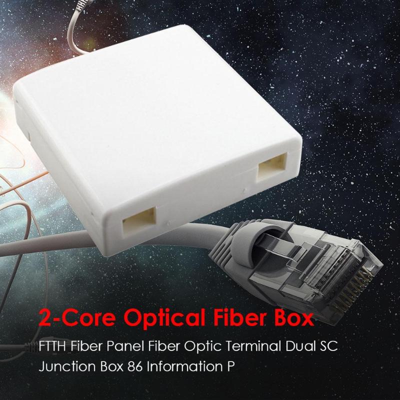 Junction Box Wall Mount 2 Cores Terminal Panel Fiber Optic Termination Box