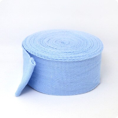 Cintura a spina di pesce in cotone da 4cm spedizione gratuita, cucitura e ghette in cotone spesso cintura da marcia lunga 6 metri: leggero blu