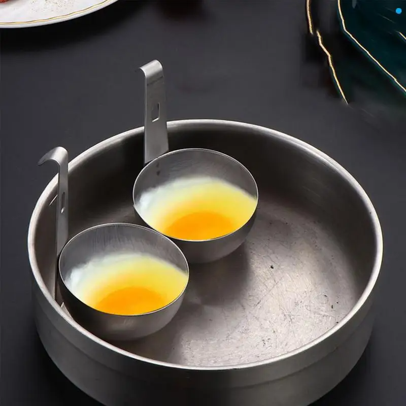Poached Egg Maker Egg Poaching Pan Nonstick Large Egg Poachin Boiled Holder Egg Steamer Rack Egg Cooker Kitchen Supplies