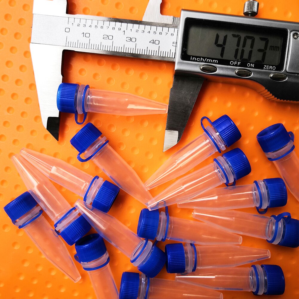 Tubo de microcentrífuga PP de 100 ml, tubos de centrífuga con tapa de tornillo, tubos de prueba de laboratorio de plástico criotubo para experimentos, 1,5 Uds.