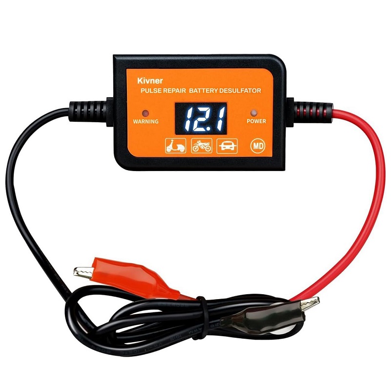 400AH Lead-Acid Battery Desulfator Battery Maintainer Auto-Setting for 12V-48V Auto Pulse Battery Revive Battery Regenerator