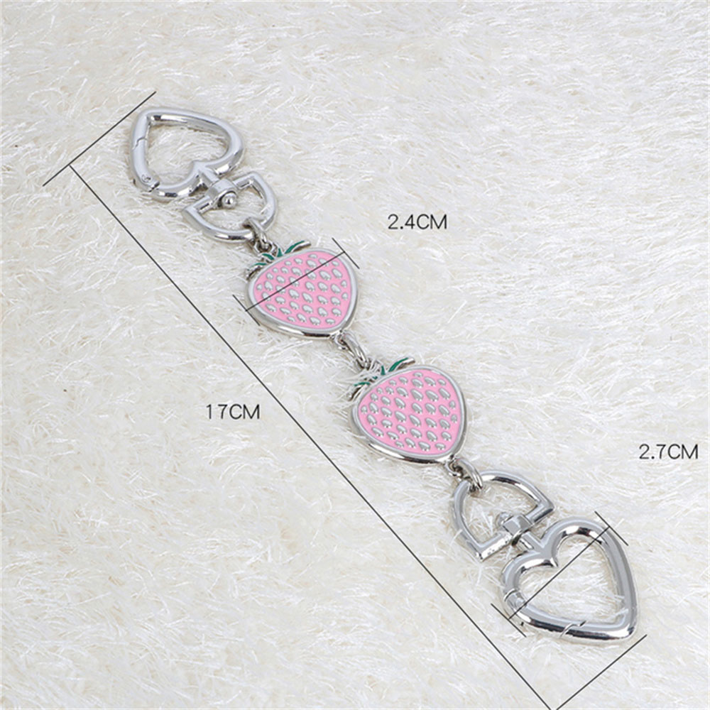 Förlängd kärlekshjärtkedjerem för handväska väsktillbehör handtag förlängning axelrem kedja väskrem gör-det-själv väskdelar: Blå