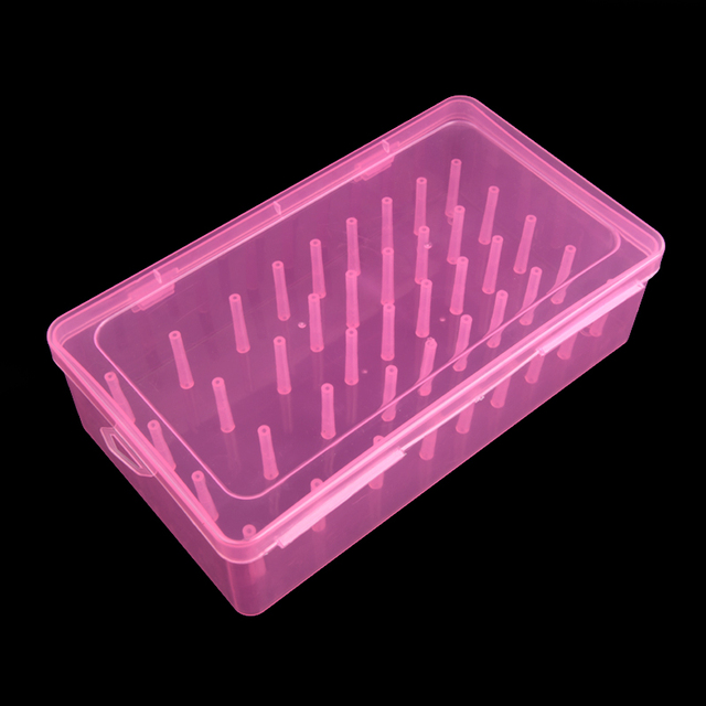 Naaigaren Opbergdoos 42 Stuks Spoelen Spoel Draagtas Container Holder Craft Spool Organizing Case Naaien Opslag: PINK / 3set