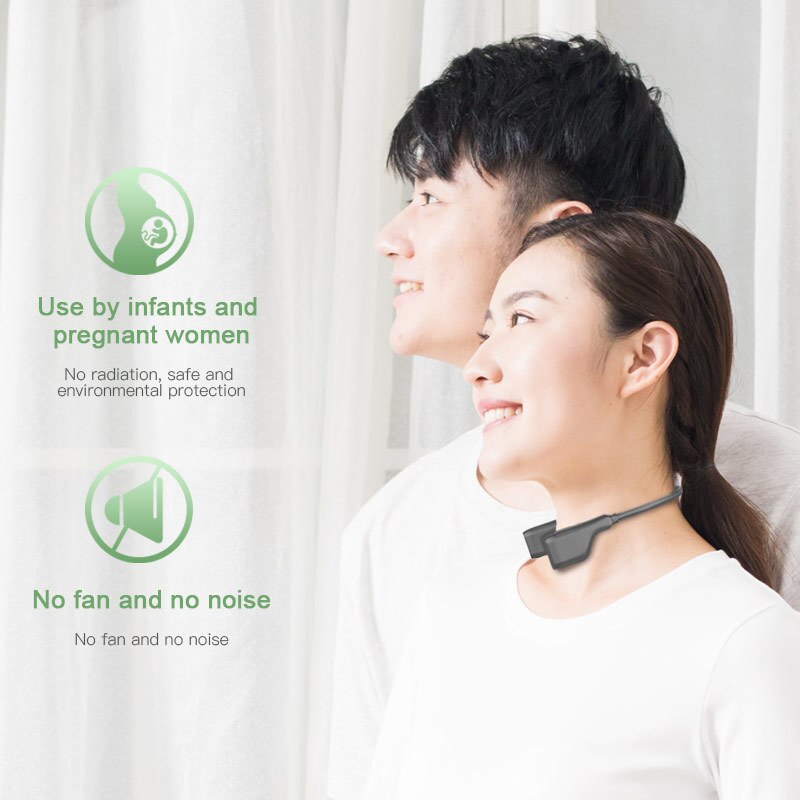 Purificador de aire para colgar en el cuello, purificador de aire portátil, generador de aniones, deshumidificador Personal, ambientador de iones negativos