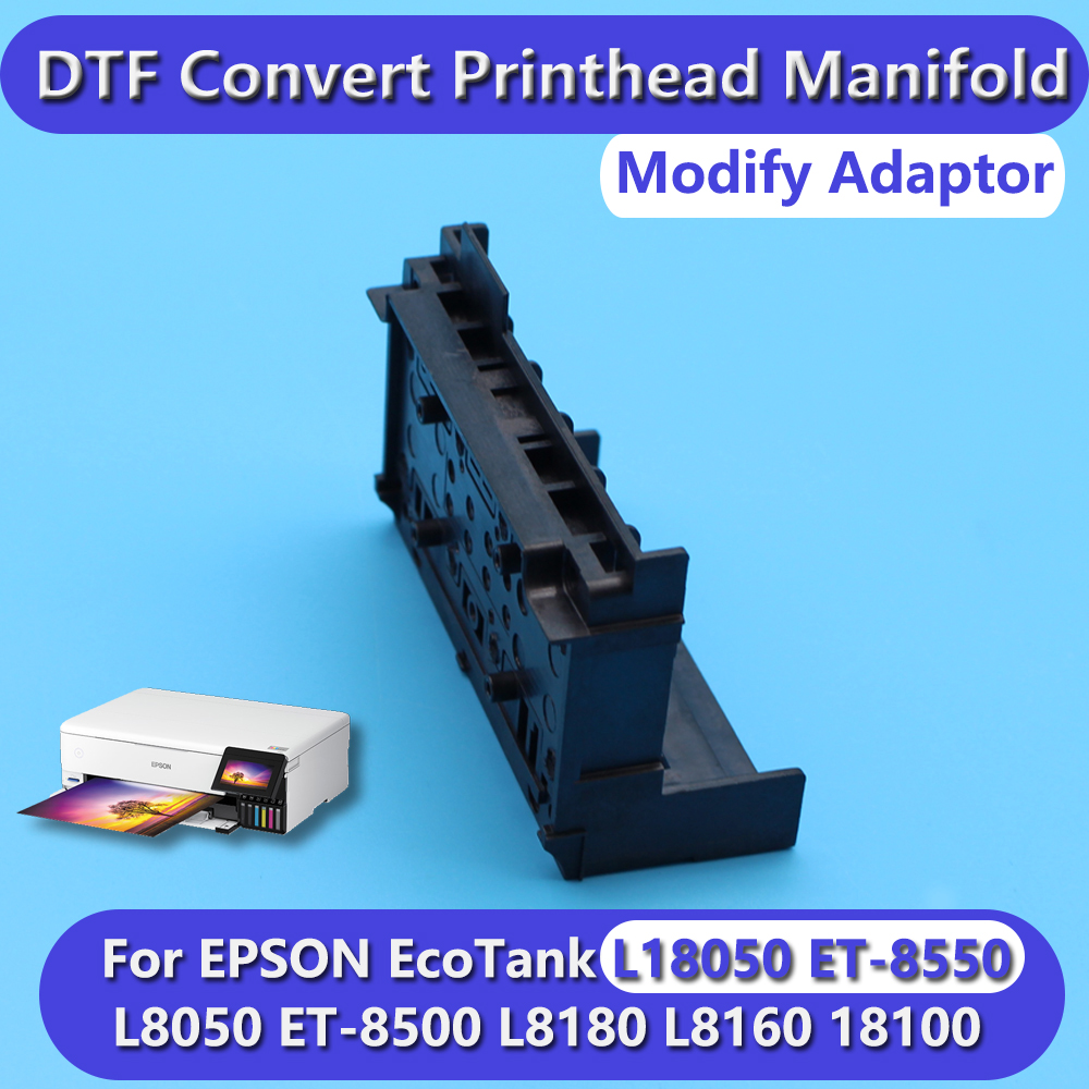 L18050 et8550 l8180 dtf adaptador de cabeçote de impressão coletor dtf kit de conversão de cabeça de impressora para epson xp600 ecotank l8160 l8050
