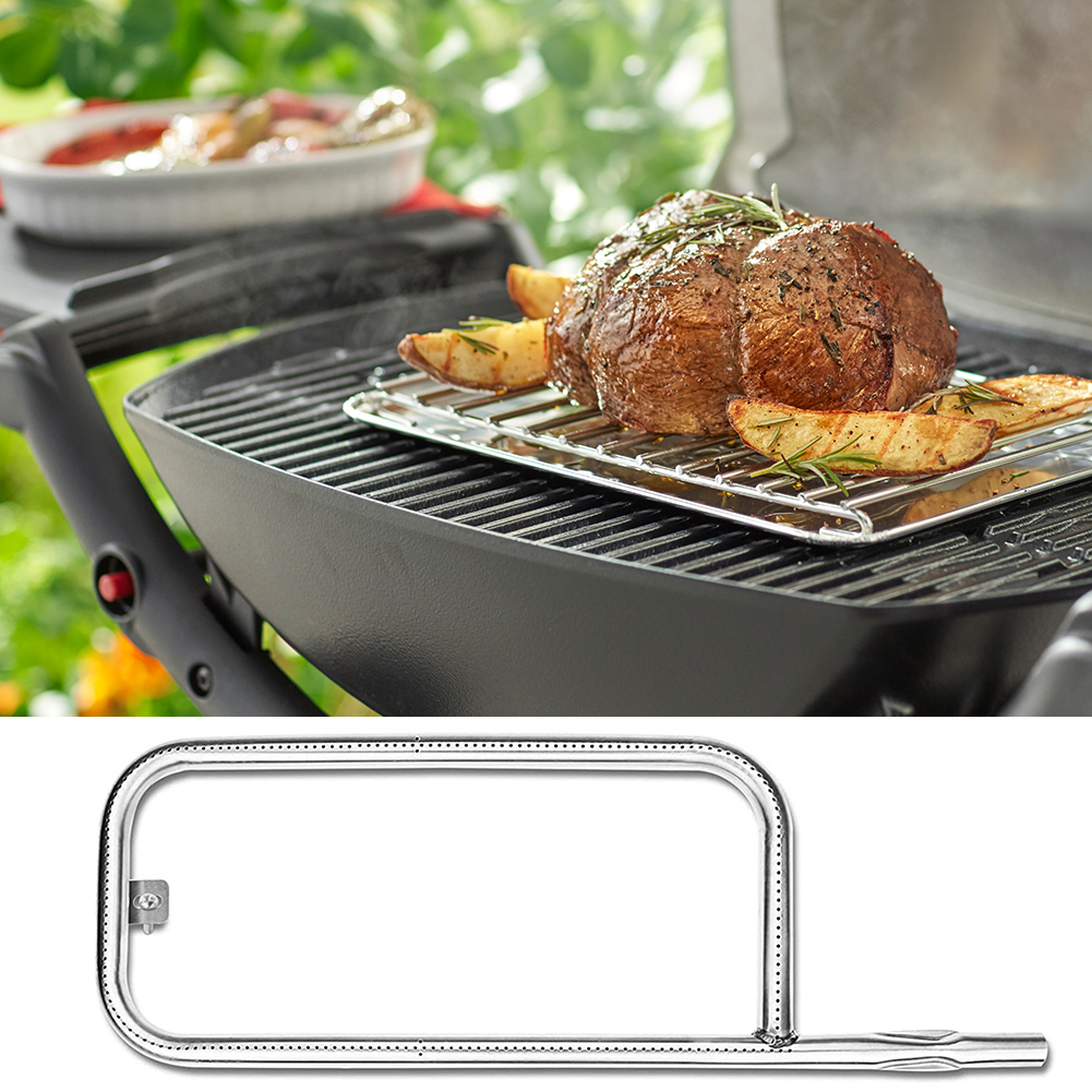 60040 Brenner Ersatzteil Grillbrenner aus Edelstahl 304 Ersatzteil 17-Zoll-Gasgrill Ersatzteil für Weber Q100 Q120