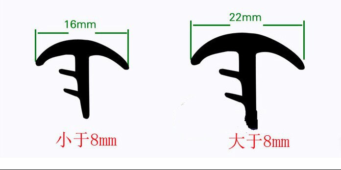 T Type 1.6M Auto Voorruit Center Console Instrument Tafel Seal Auto Met Rubber Noise Bar Auto-interieurs Levert