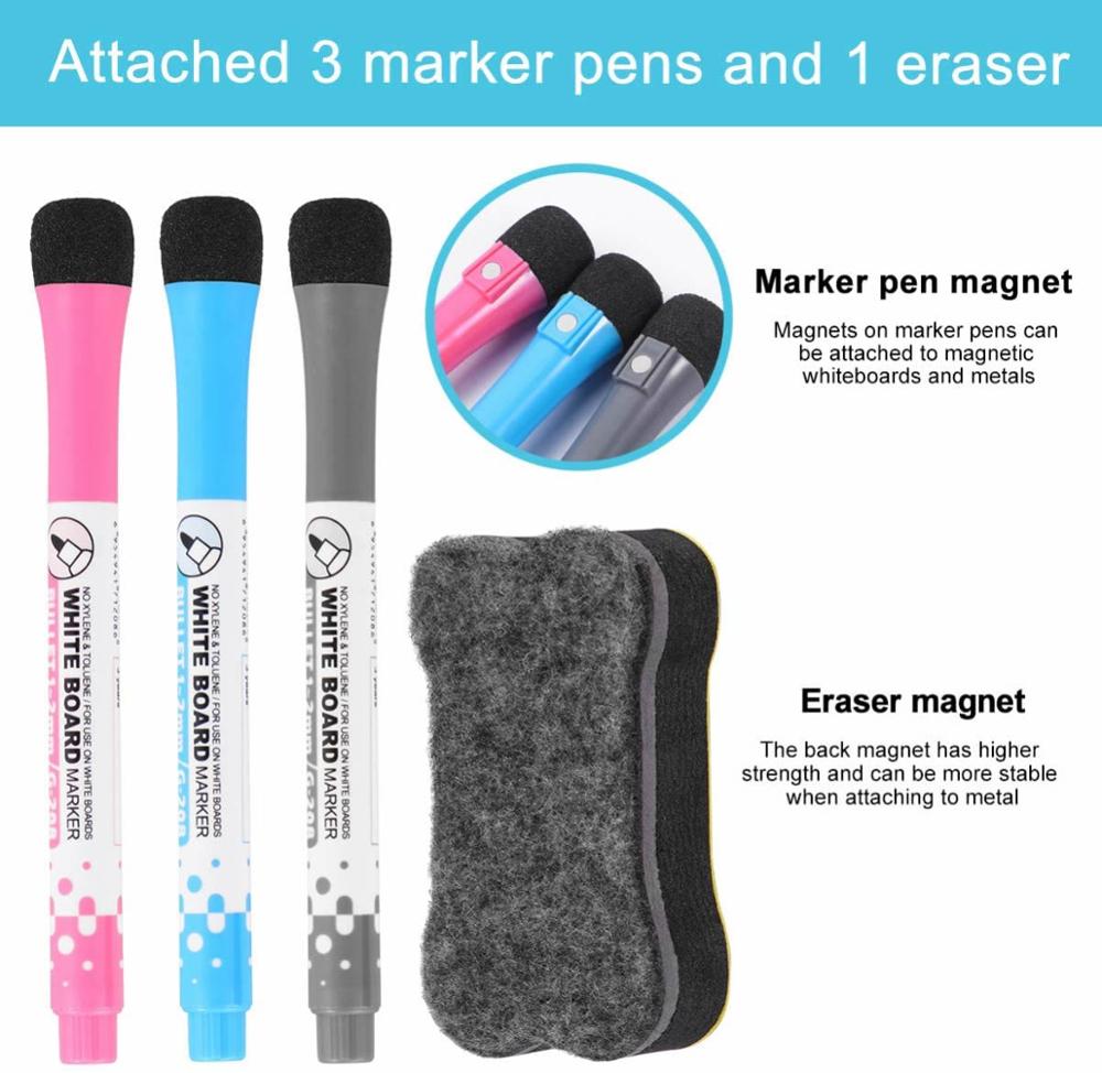 Magneet Whiteboard A4 Zachte Magnetische Board, droge Wissen Tekening En Opname Board Voor Koelkast Koelkast Met Gratis (A4)