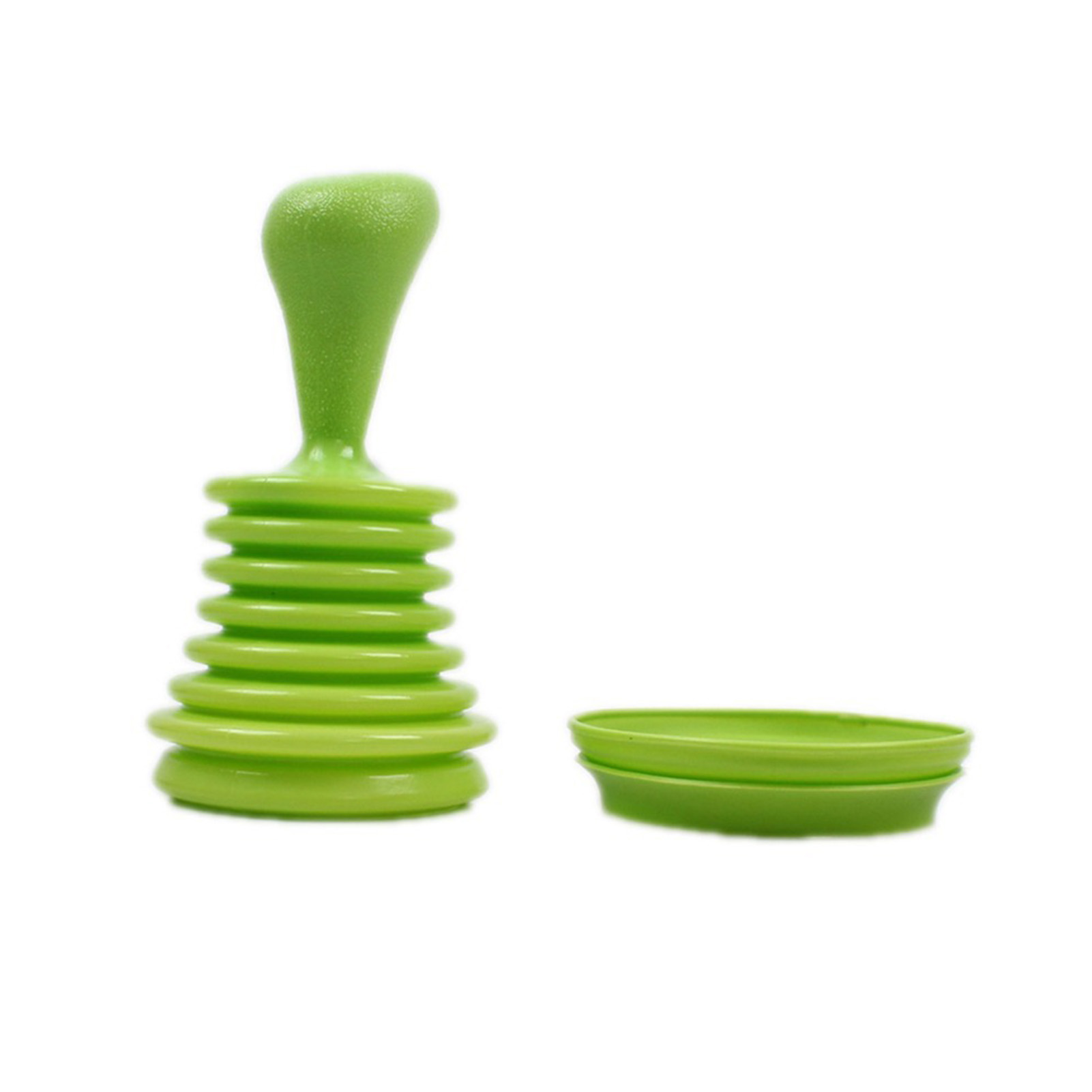 Kitchen Sink and Drain Plunger Hand Held Household Cleaner: Green