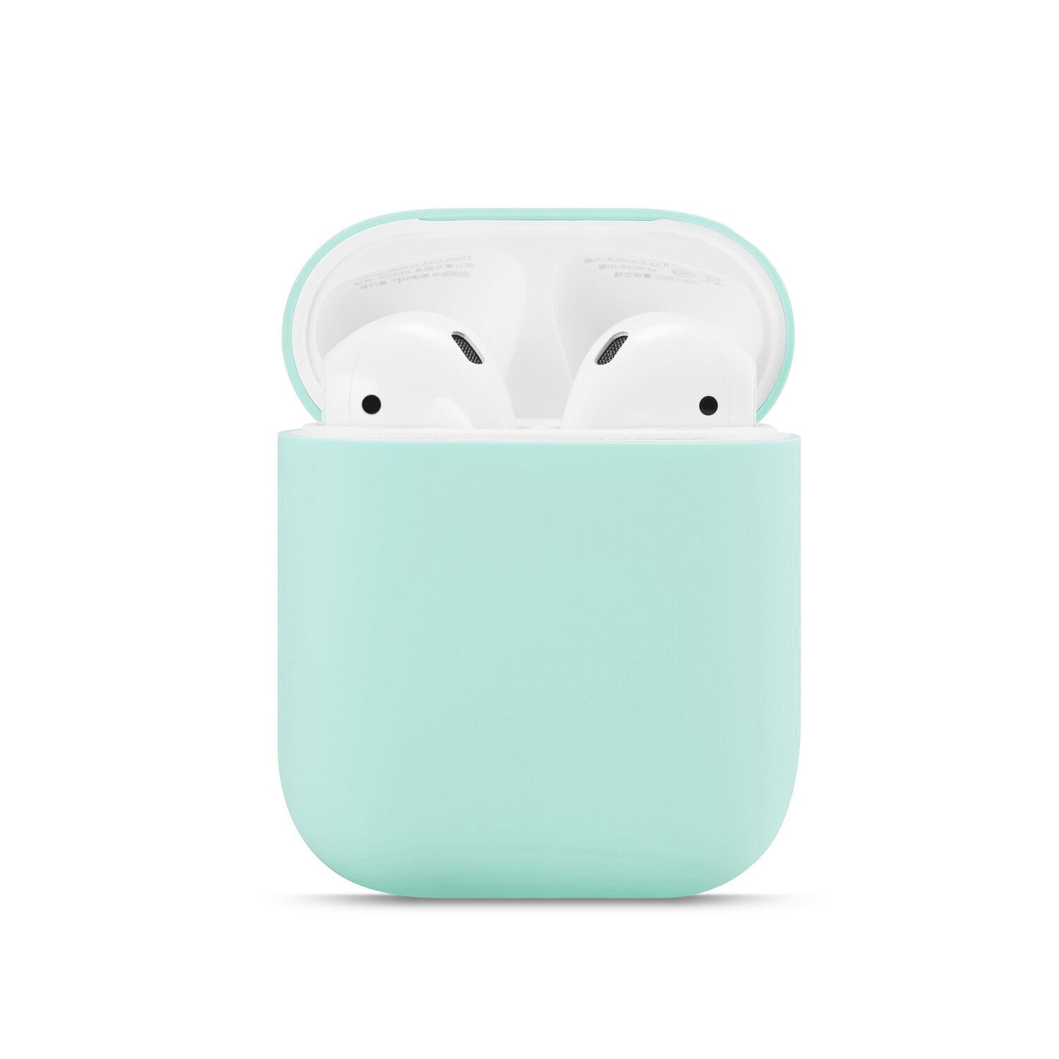 Kjoew Del Silicone di Colore Solido Per AirPods Della Copertura di Caso Per Apple Auricolare Senza Fili Custodia protettiva Auricolare Auricolare Protettiva Caso: BE