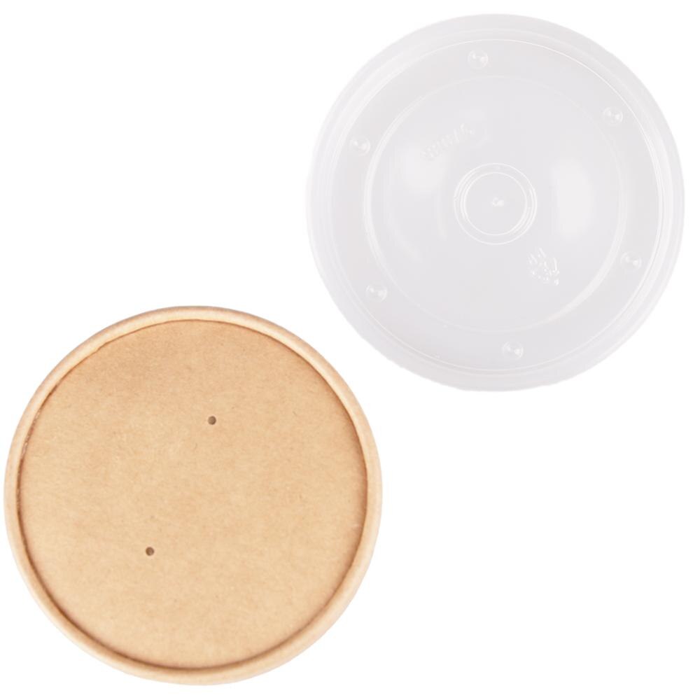 Hanlin Disposable food container 8oz-16oz Kraft paper soup bucket 500pieces/carton for soup