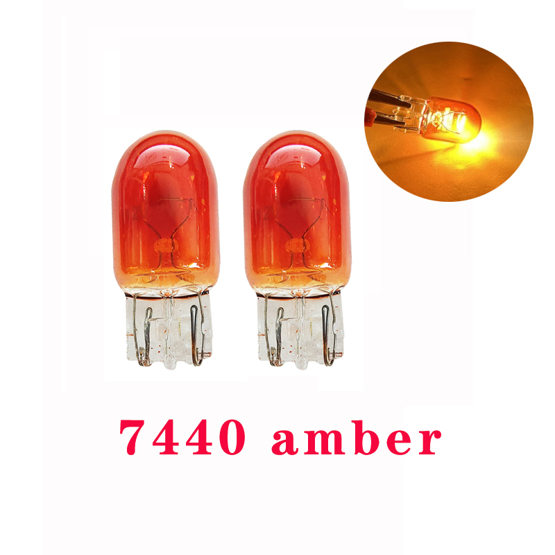 1/4/10pcs T20 7440 7443 WY21W W21W Halogen Bulbs 7443 W21/5W T20 Super Bright Backup Reversing Light For Car Signal Lamp 12V