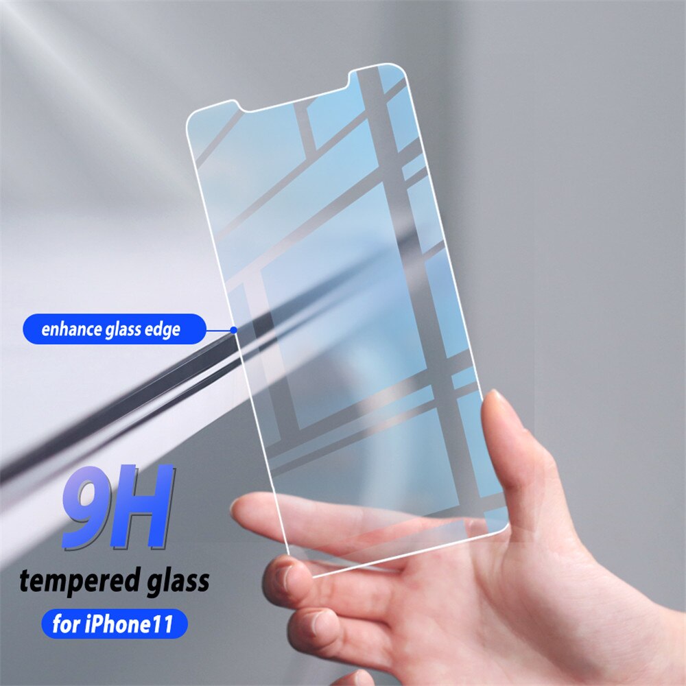 Protector de Cristal Templado para Teléfono Inteligente, Cubierta de Pantalla para Modelos iPhone 13, 12, 11 Pro, XS Max, XR, 7, 8 Plus, Mini, 4 Uds.