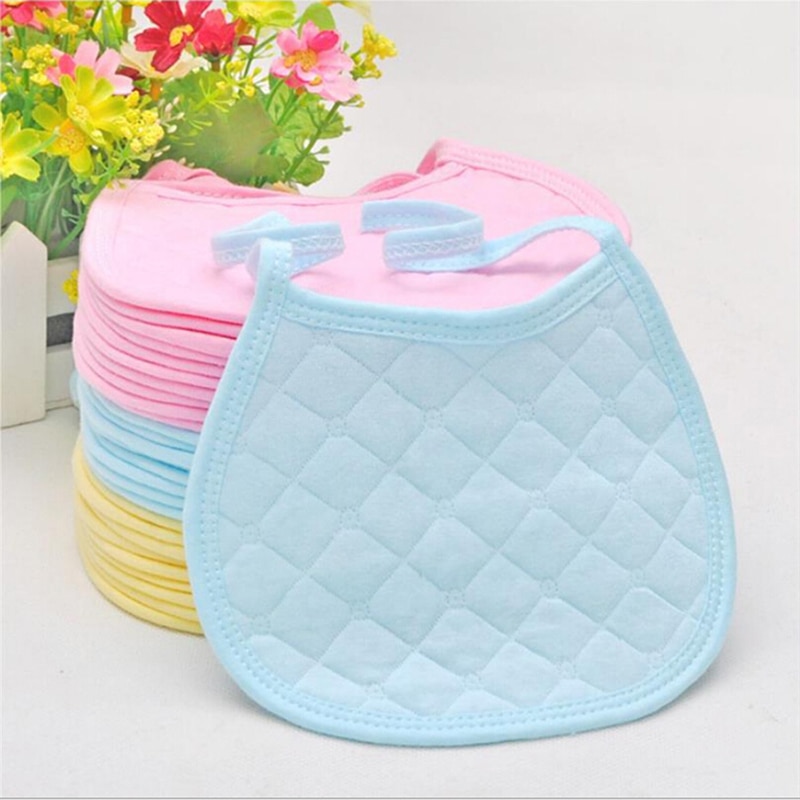 Bavoirs dentelle pour bébés, chiffons pour nourrissons, tissu rose, bleu, jaune, en coton doux, accessoires d'alimentation pour -nés, garçons et filles