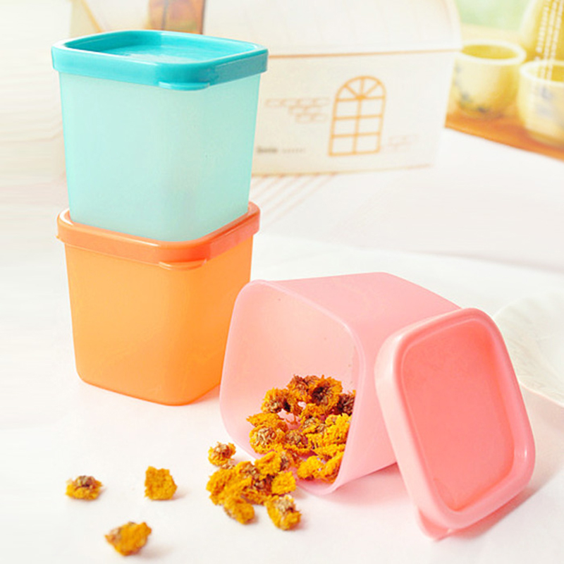 1 pc matkorn plastförvaringslåda med lock kök kylskåp frukt färsk förvaring behållare kylskåp mellanmål stapelbar låda