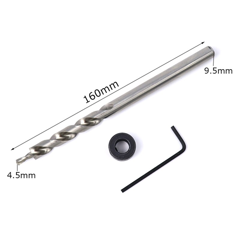 Träbearbetning pocket hål jig kit 6/8/10mm vinkel borr guide set hålslagare locator jig borr set för diy snickeri verktyg
