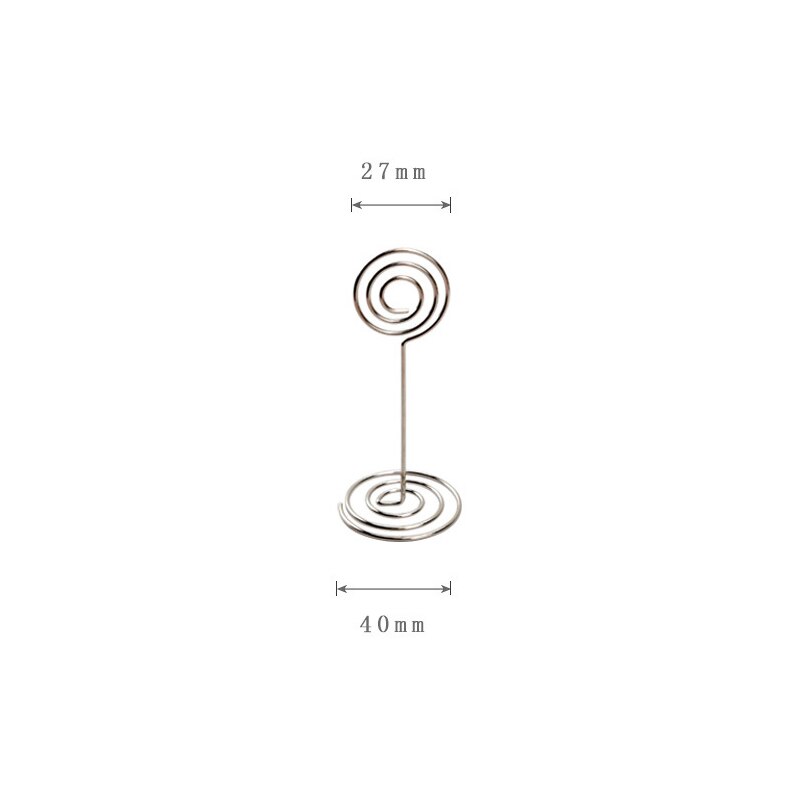 Mini Place Card Holder Photo Picture Holders Table Card Holders Office Desk Number Paper Menu Clips Wedding Party (1Pcs): Round / 85mm Silver