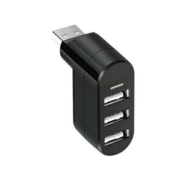 Rotatable High Speed 3 Ports USB HUB 2.0 USB Splitter Adapter for Notebook/Tablet Computer PC Peripherals