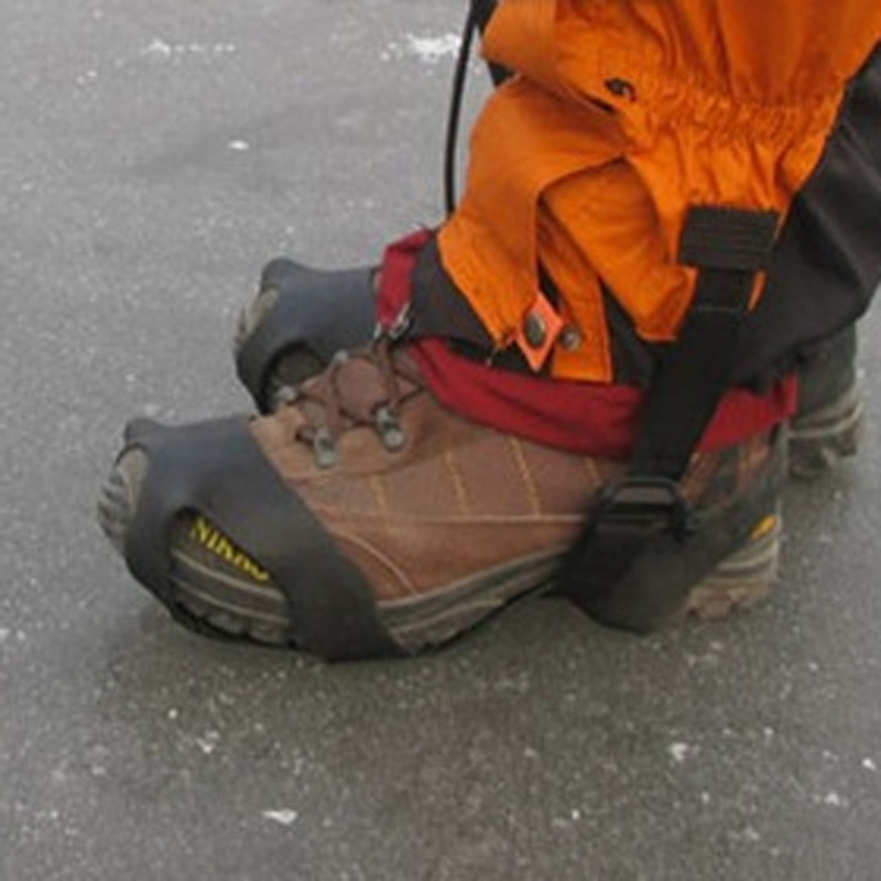 10 knopper isspidser til sko isflager klamper stegjern vinter udendørs sne klatring skridsikre greb sko dækker 4 størrelse