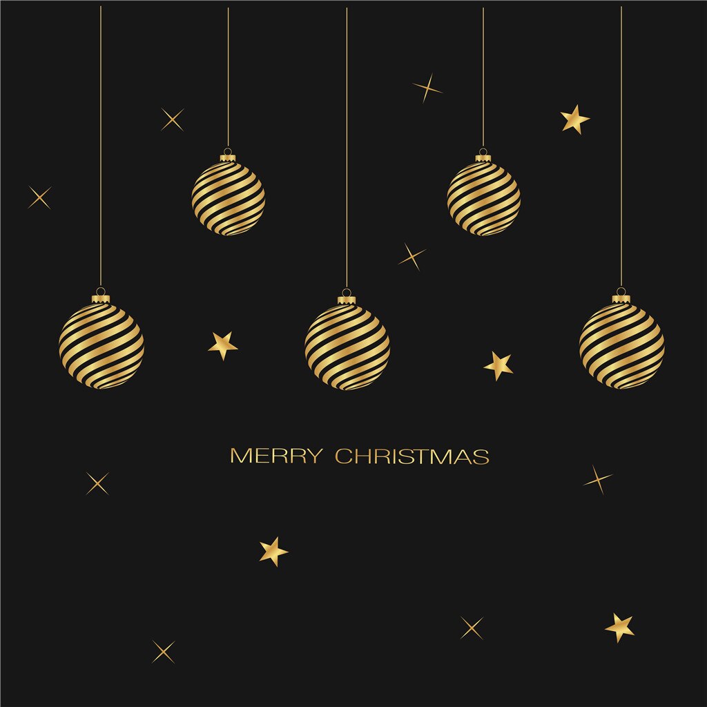 25# Christmas DIY Decoration Golden Christmas Wall Sticker Glass Wall Sticker Christmas Self adhesive Wall Stickers Window Decor: E