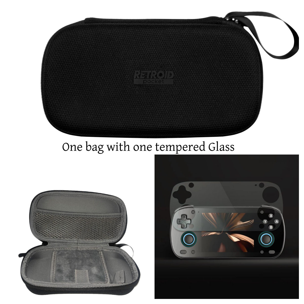 Tragbare Handheld Retroid Tasche Mini fallen RPMINI Offizielle Lagerung Tasche Retroid Tasche Mini Konsole Fällen Zubehör Kasten: Rubin rot