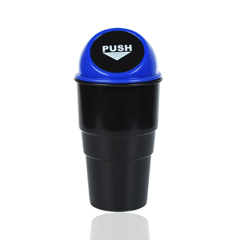 Abs Auto Prullenbak Vuilnisbak Auto Prullenbak Stof Case Houder Bin Box Auto-styling Kan Vuilnisbak Stof Case houder Auto Prullenbak: Blauw