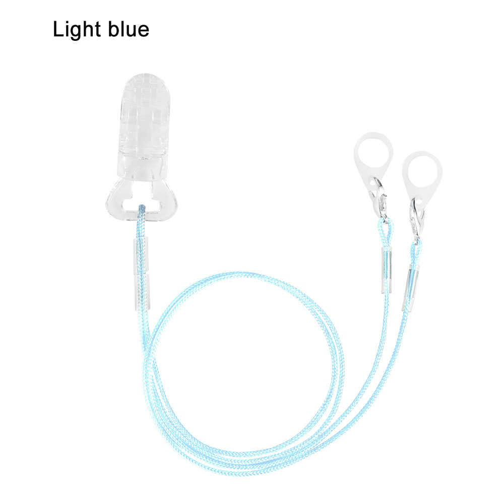 Clip BTE, cordón Bilateral para audífonos, Clip Protector para audífonos, Clip para adultos y niños: Light blue