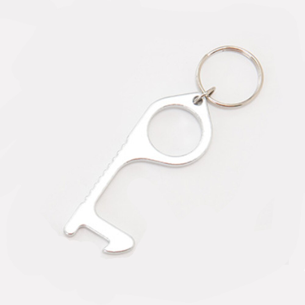 Ouvre-porte Anti-contact alliage Anti-bactérien Protection Anti-contact Isolation clé artefact crochet de porte ouvre-porte avec bouteille Op: 12