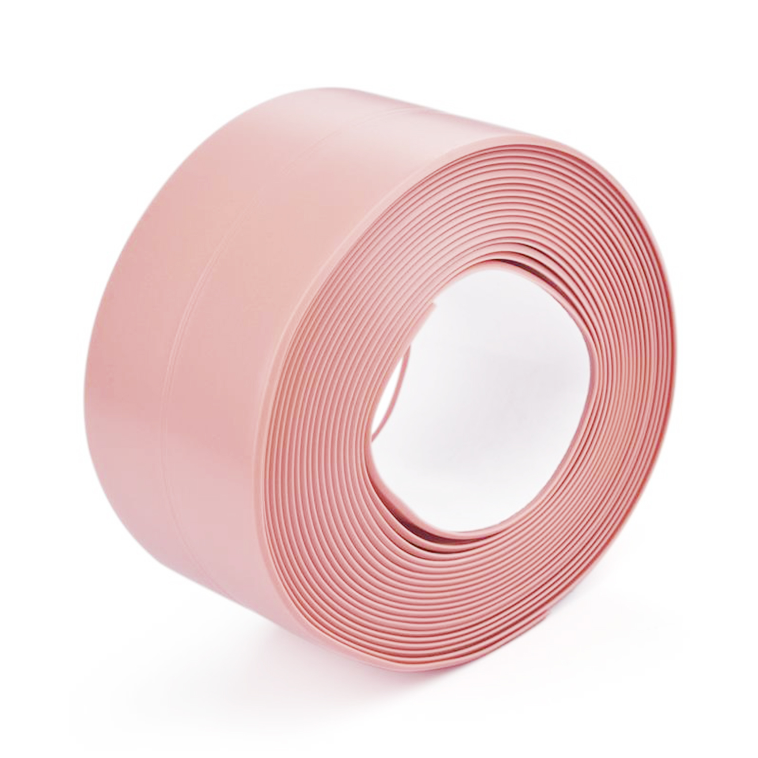 Cinta de sellado para baño y cocina, cinta de calafateo autoadhesiva de PVC, tira selladora impermeable para fregadero, bañera, suelo, pared, Protector de bordes: Marrón / 2MM