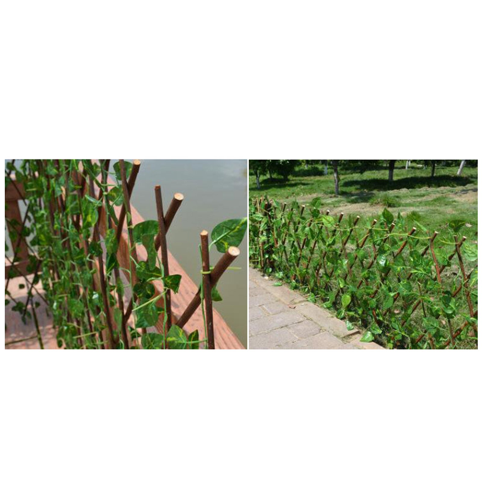 Intrekbare Tuin Hek Met Kunstmatige Ivy Bladeren Privacy Bescherming