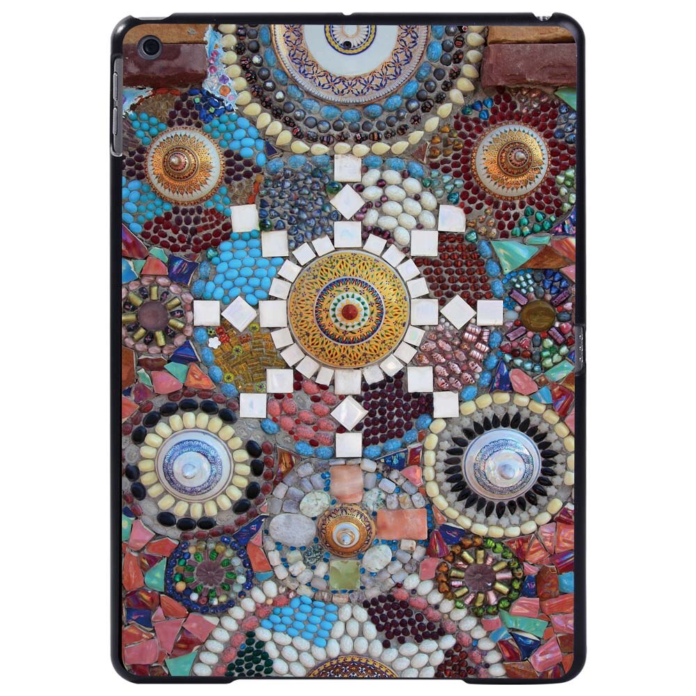 KK&LL For Apple iPad 7th Gen 10.2 inch A2200 A2123 tablet PC Plastic marble pattern Slim Stand Case Cover: gem stone