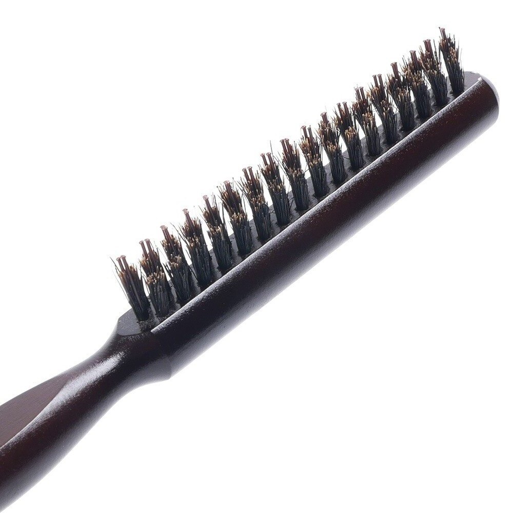 Houten Handvat Haar Kam Natuurlijke Varkenshaar Borstel Pluizige Fijne Handvat Kam Kappers Kapper Hair Styling Tool