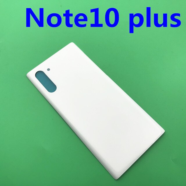Samsung galaxy note 10 plus 10+  :lle takakansi lasi takaluukun kotelon kansi vaihtopuhelinkotelo samsung note 10: lle: N10 plus valkoinen