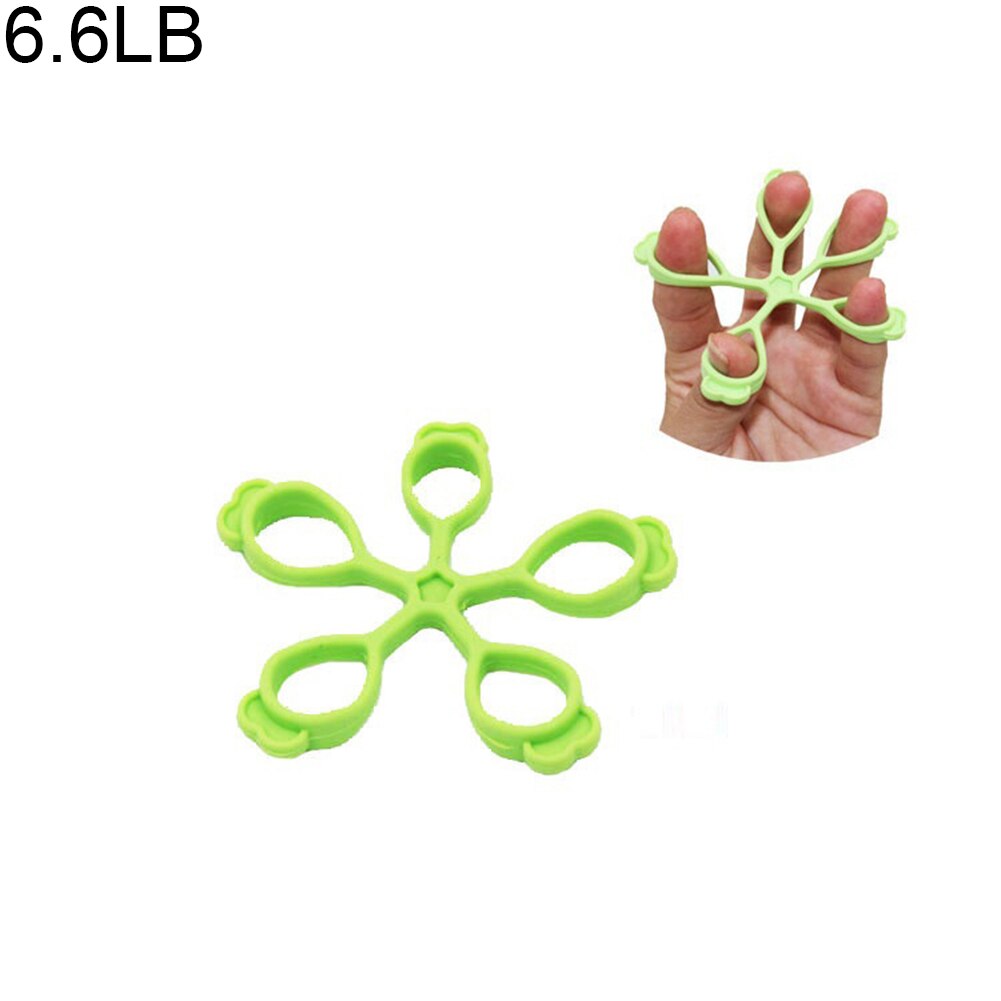 1PC Soft Silicone Finger Gripper Stretcher Trainer Hand Exerciser Grip Strength Strengthener Wrist Flexible Exercise Accessories: Light Green