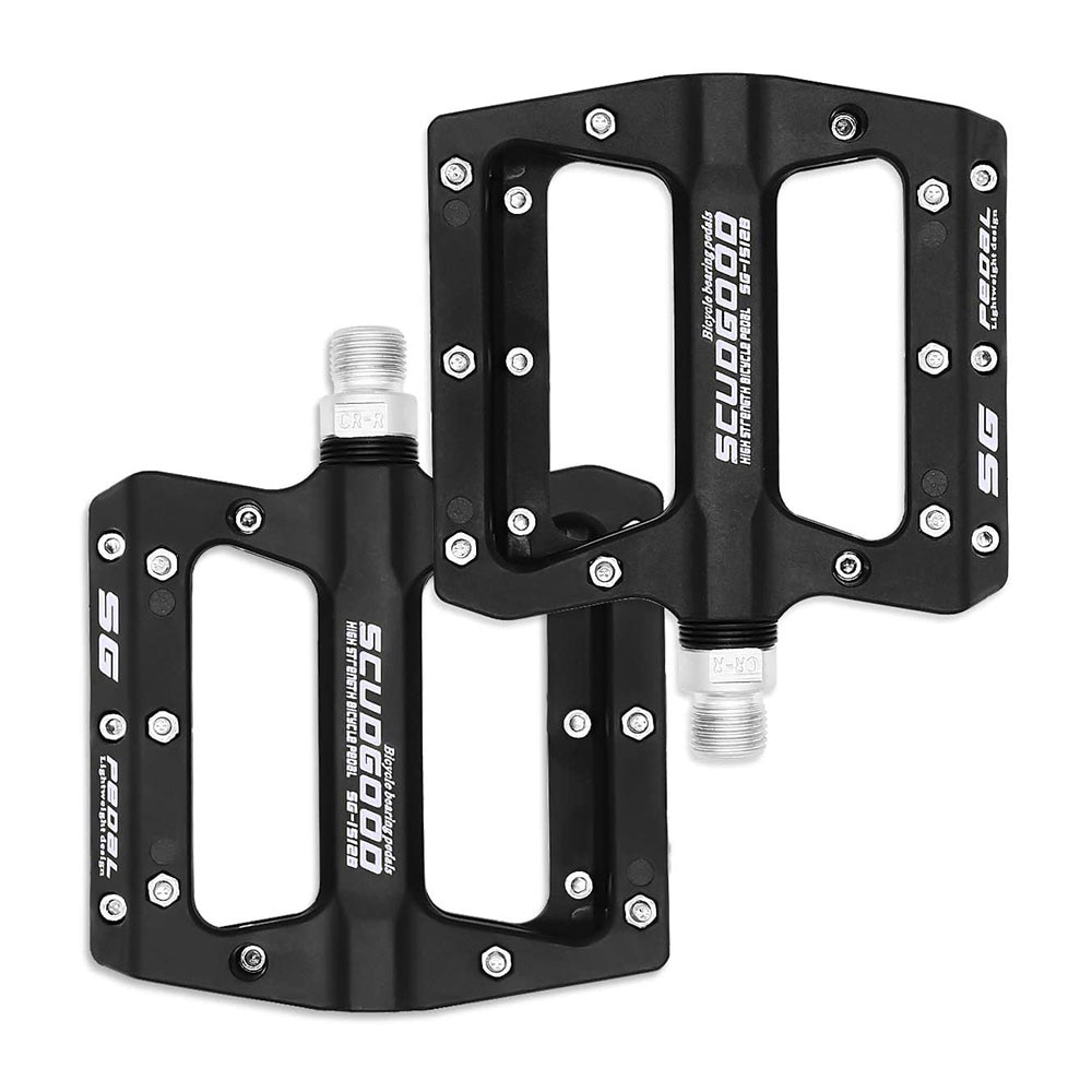 MTB Cycling Pedals SG -12B Anti Slip Nylon Fiber Wide Bearing Bicycle Flat Platform Pedals for Road Folding Bikes