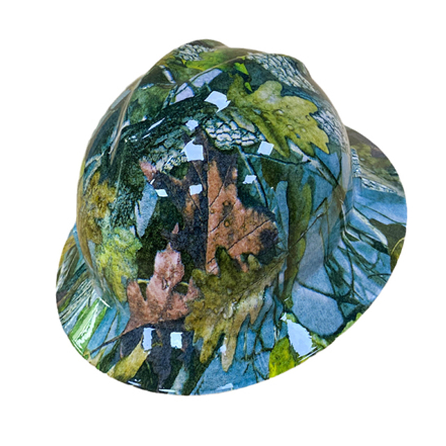 Volledige Rand Harde Hoed Creatieve Patroon Afdrukken Veiligheidshelm Unisex Zonnescherm Lichtgewicht Constructie Werk Cap: Bionic Camo