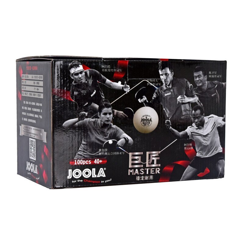 JOOLA-pelota de tenis de mesa, material de plástico polivinílico cosido, 40 + bolas de ping pong, 100 bolas, ABS, 1 Estrella, maestro de entrenamiento
