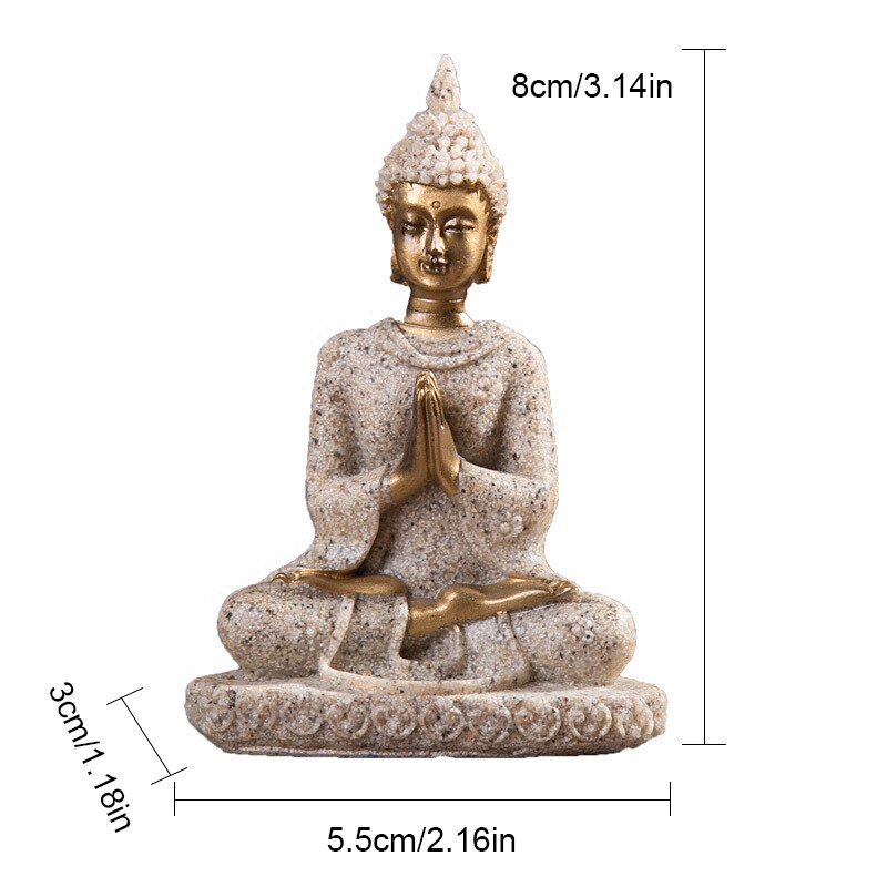 Harts unik buddha figur thailand feng shui skulptur buddhism staty budda lycka ornament för heminredning