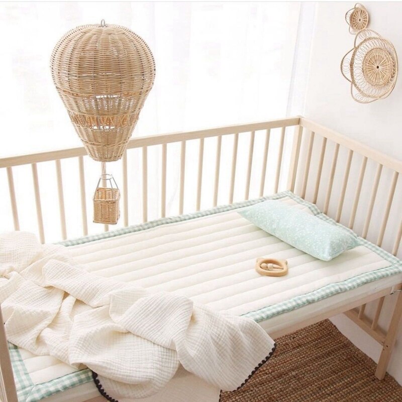 Hand Geweven Rotan Air Ballon Kinderkamer Wanddecoratie Bohemian Nursery Decoratie Foto Props