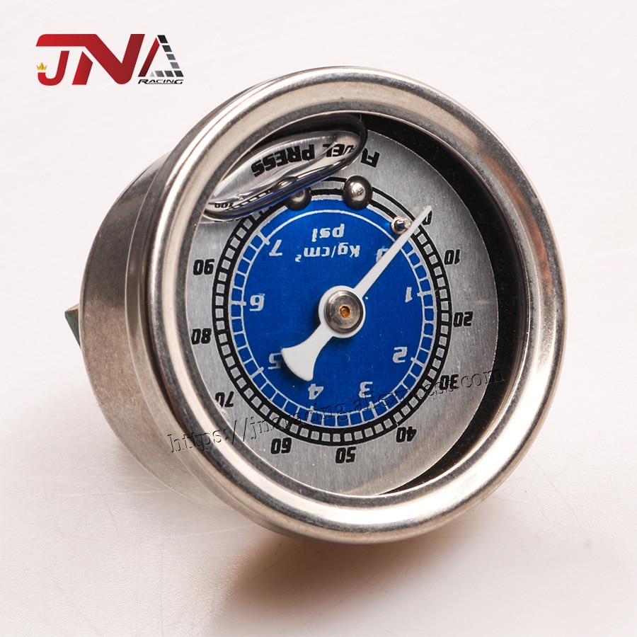 Universal Oil Pressure Gauge Liquid Filled Gauge Aluminum Fuel Pressure Gauge