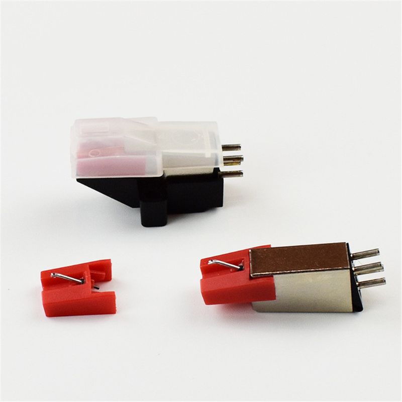 Phonograph Turntable Dual Moving Magnet Stereo Vinyl Record Player Stylus Needle