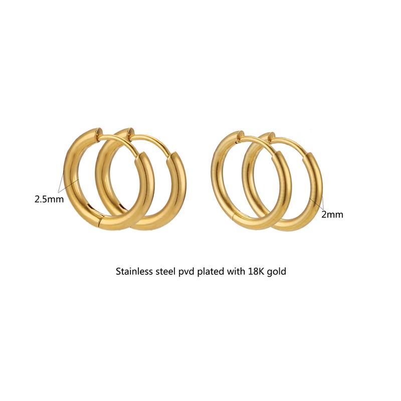 Petites boucles d'oreilles en acier inoxydable pour femmes et hommes, 10 pièces, bijoux à la , , connecteur, accessoires de fabrication de bijoux à faire soi-même