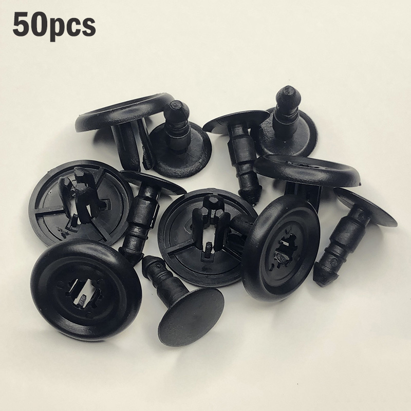 Remaches de plástico de 7mm para motor de coche, Clips de remache para Toyota Avensis, Corolla, Prius, Yaris, Lexus, ES300, ES350, 50 Uds.: 50PCS