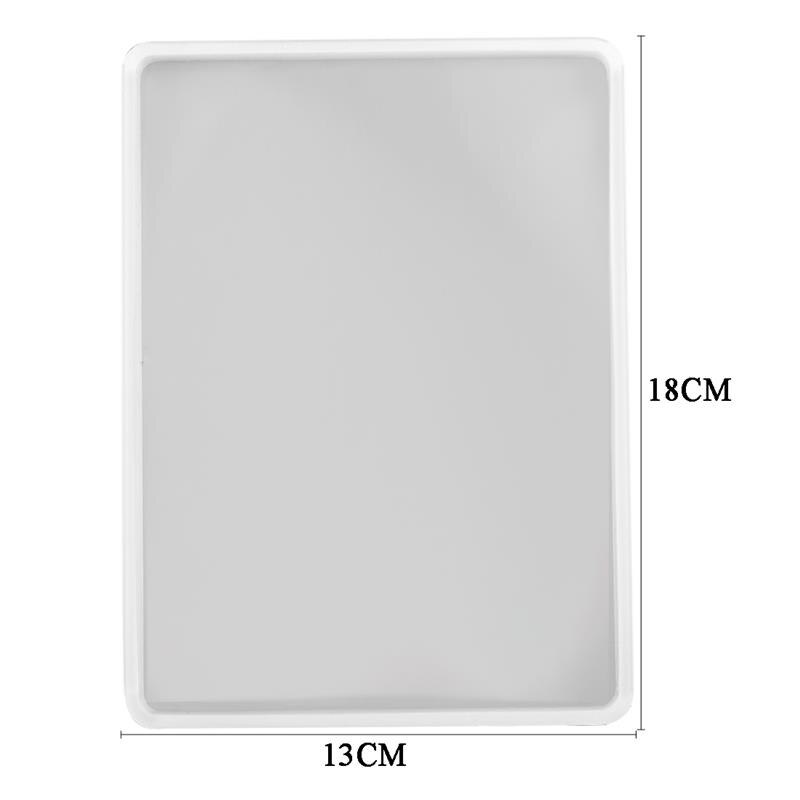 Forma de Retângulo Molde de Silicone DIY Molde de Resina Quadrado Redondo Coaster Epóxi UV DIY Ofício da Resina Decoração de Casa: 9