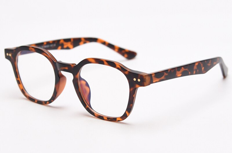 Kachawoo TR90 Gepolariseerde Zonnebril Voor Vrouwen Mannen Vierkant Polygoon Retro Vintage Dik Montuur Luxe Merkdesign Bril Luipaard Met Grijs Medium 2071303080