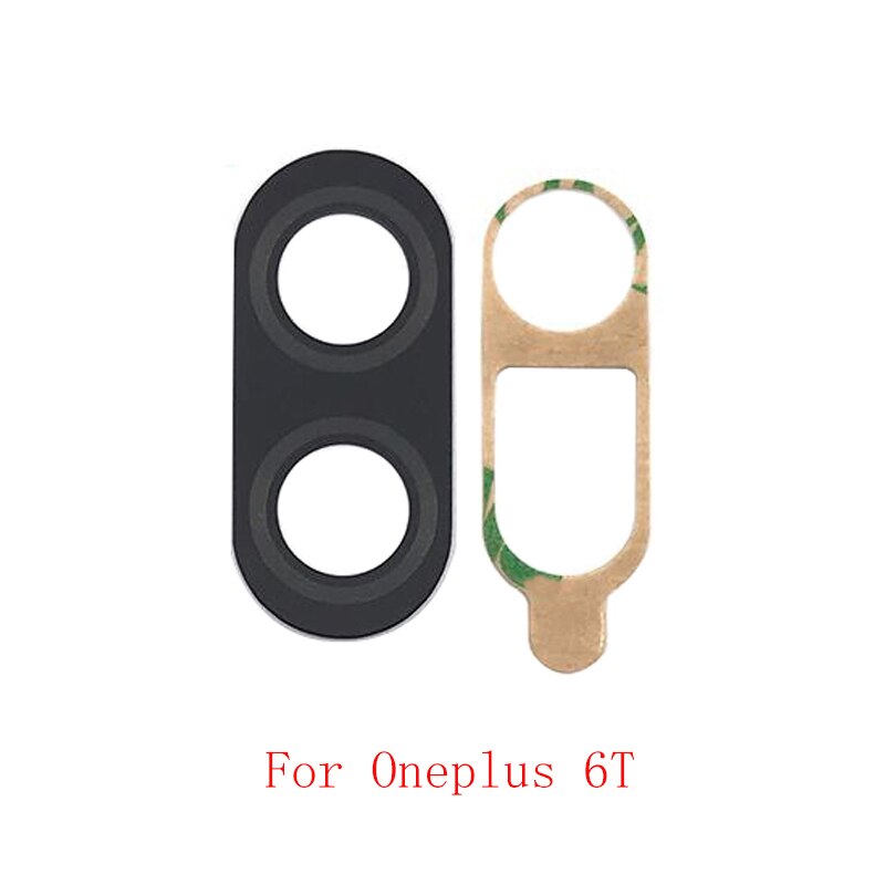 2 stücke Zurück Hinten Kamera Objektiv Glas Für Oneplus 6T 6 5T 5 3T 3 Kamera Glas objektiv Ersatz Reparatur teile: For Oneplus 6T