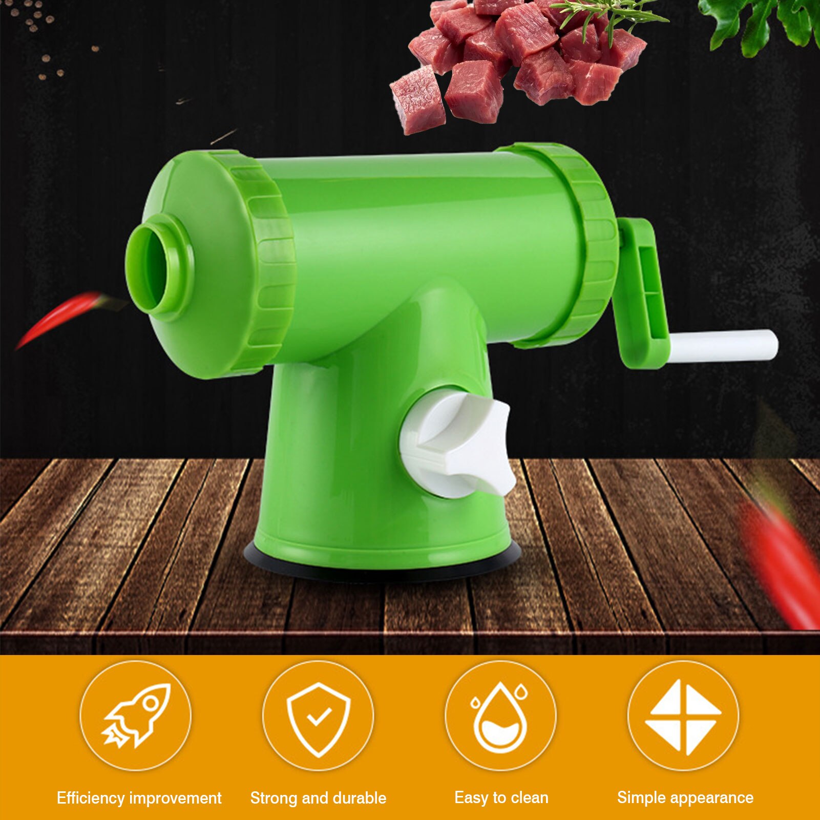 Kitchen Manual Sausage Maker Hand Operated Meat Stuffer Filler