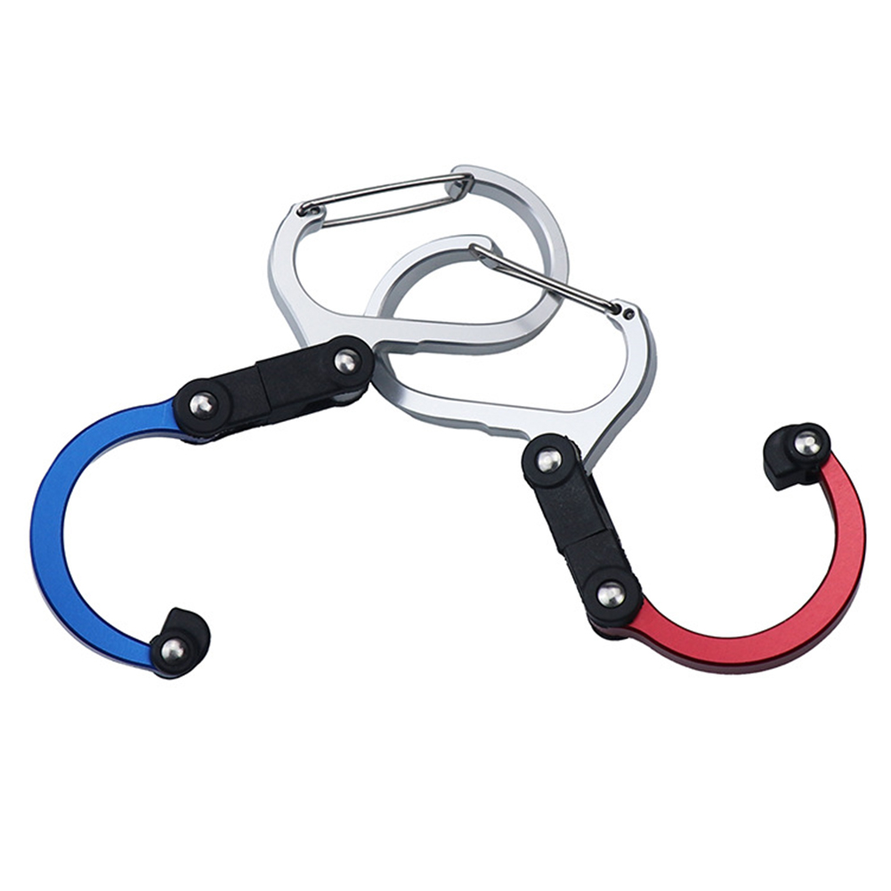 Gear Clip - Carabiner Rotating Hook Clip D-ring Carabiner Outdoor Camp Rotating Clip Buckle Hook Mountain Climbing Tools